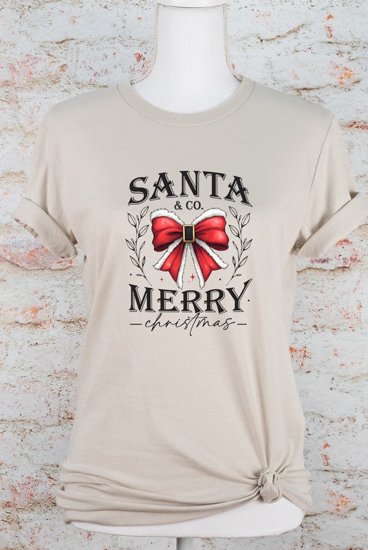 Santa & Co. Merry Christmas Graphic Boutique Tee