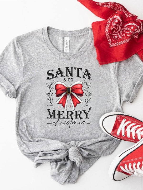 Santa & Co. Merry Christmas Graphic Boutique Tee