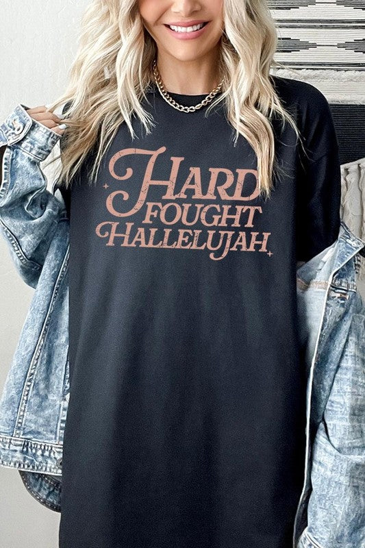 Hard Fought Hallelujah Graphic Plus Tee